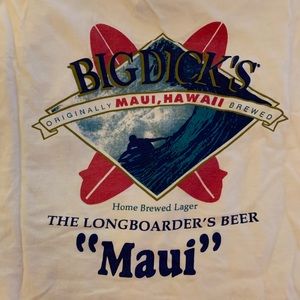 Big Dicks Maui vint Surfer Tshirt 1990s